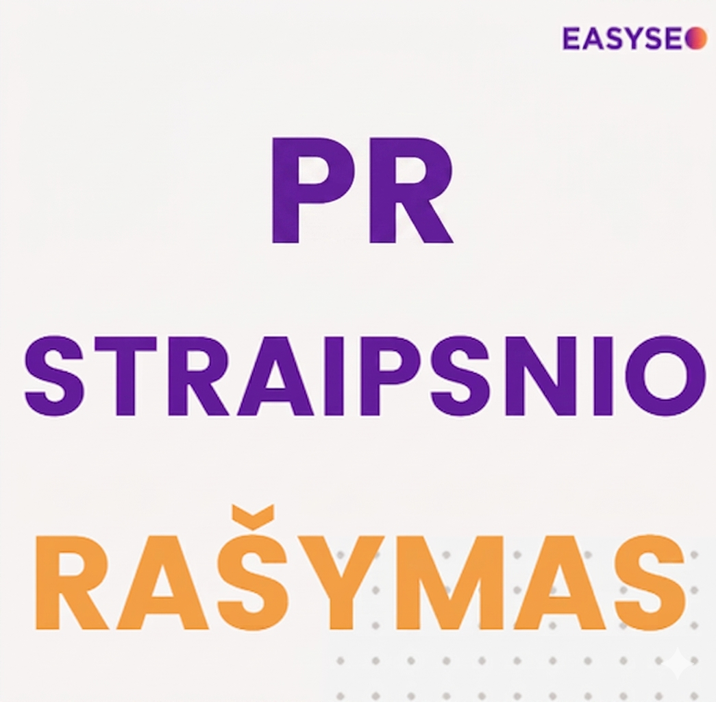 PR straipsnis