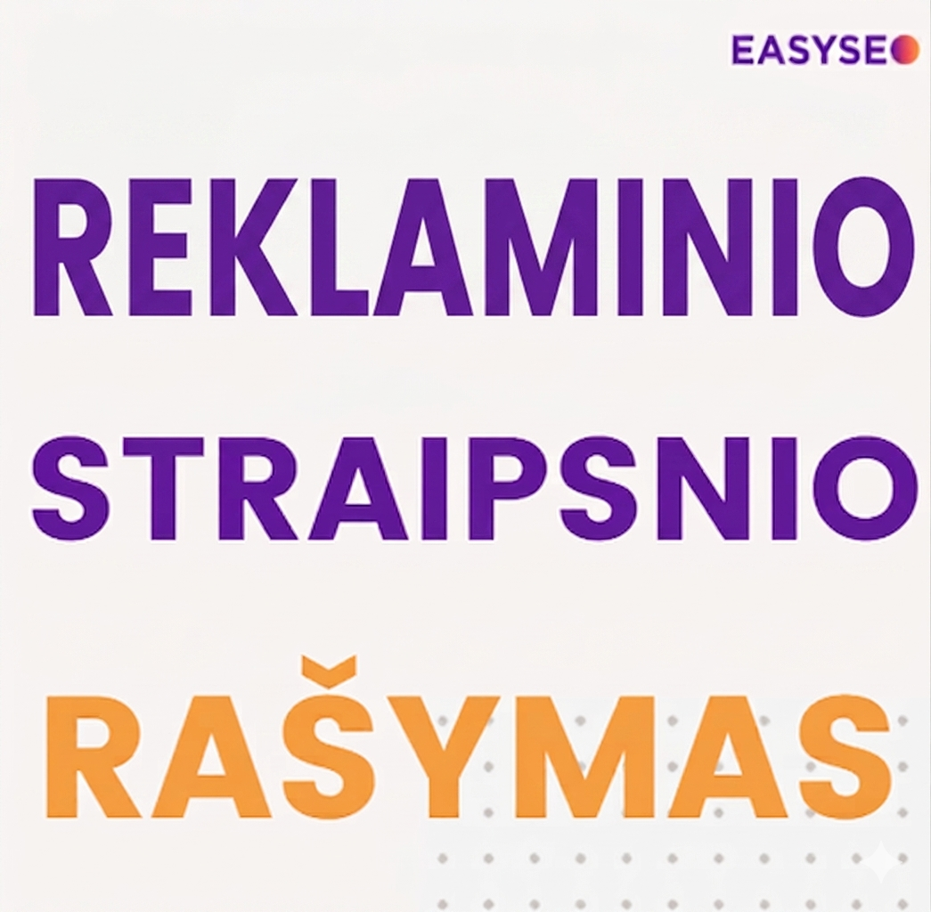 reklaminis straipsnis
